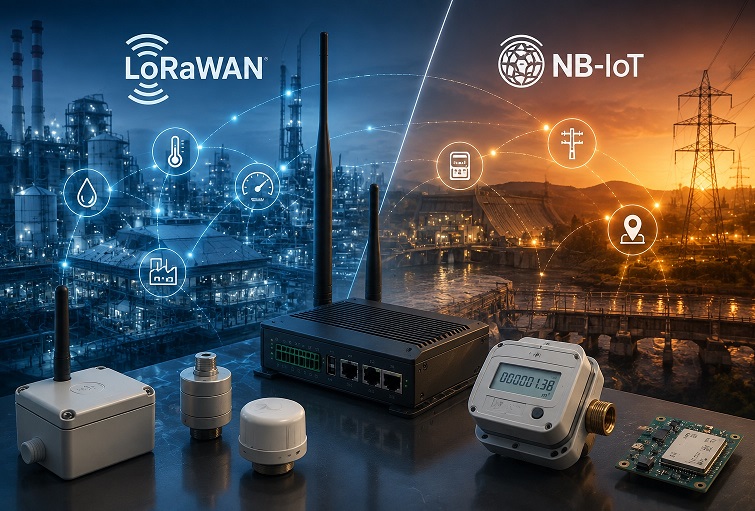 LPWAN for Industrial IoT: LoRaWAN vs. NB-IoT for Connected Industrial Systems