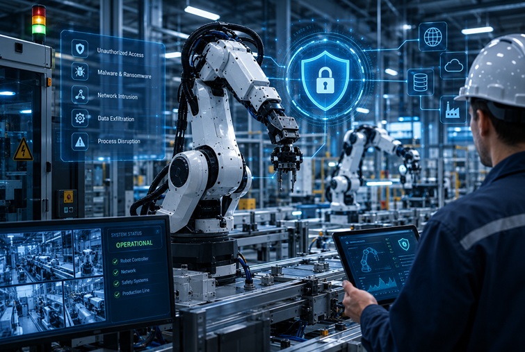 Securing Industrial Robots Against Modern Cyber Threats